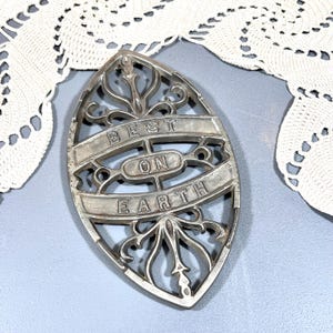 1900's Sad Iron Trivets Hot Pads Cast Iron The Royal  - Antique