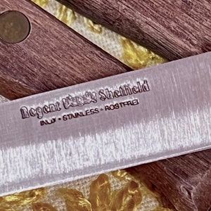 Regent Sheffield Stainless Inox Rostfrei / Wood Handle Steak - Etsy