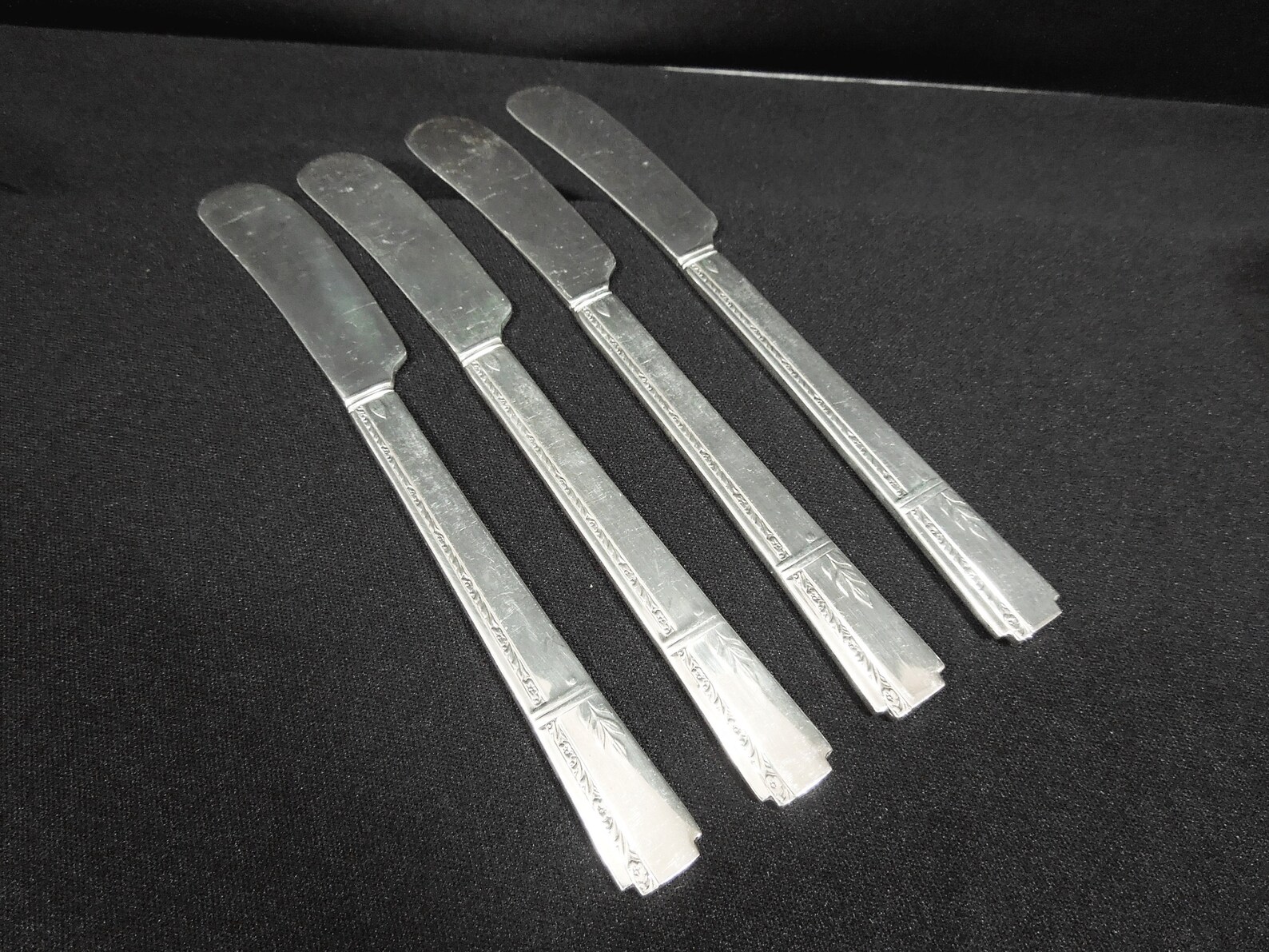 Four Individual Butter Knives by Prestige Grenoble Silver Etsy