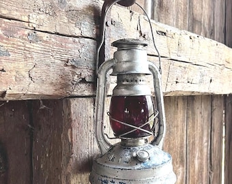 1926-1950s Dietz, Little Giant Lantern, Red Globe - Etsy
