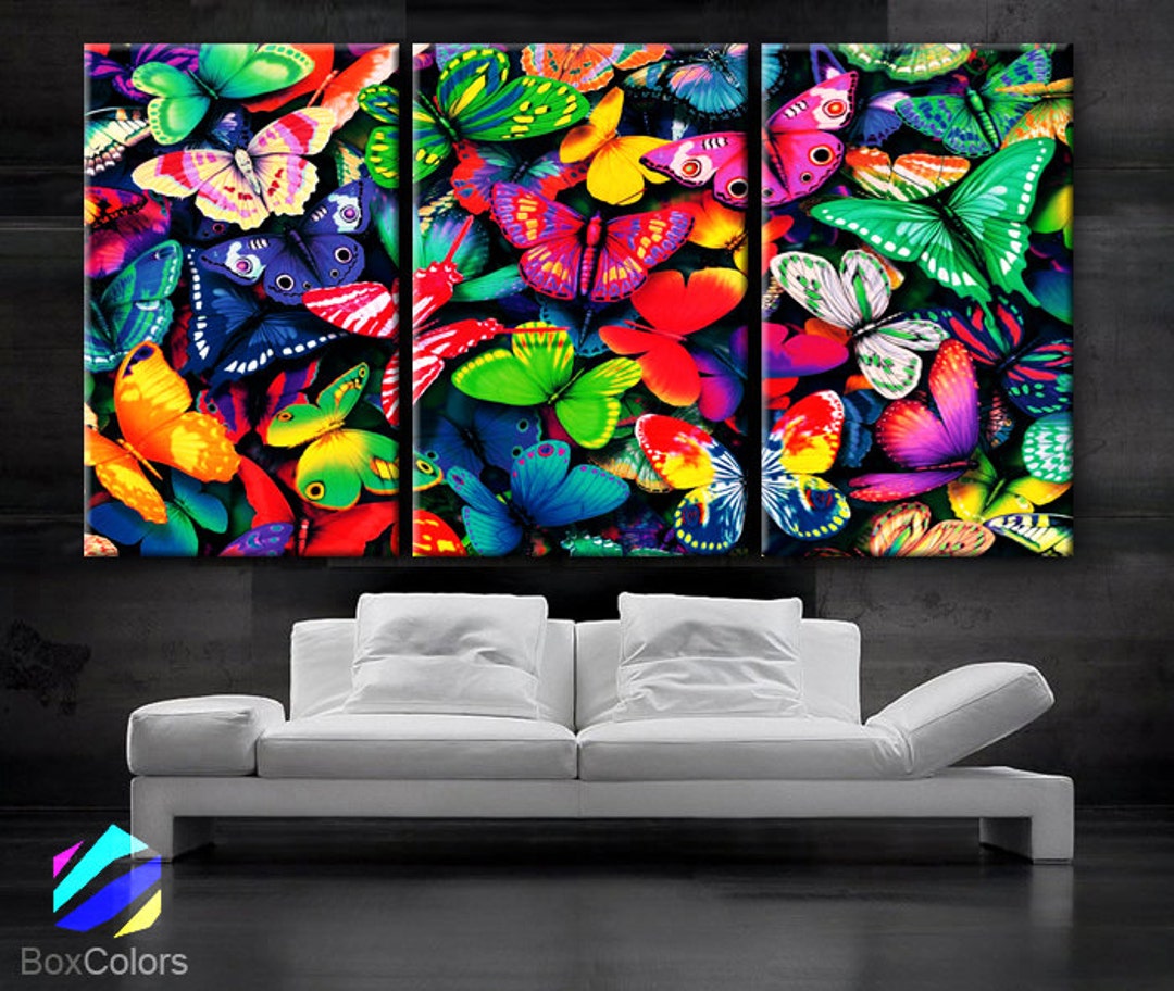 LARGE 30x 60 3 Panels Art Canvas Print Beautiful Etsy