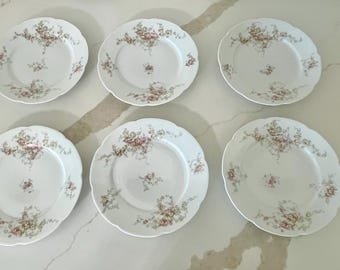 Set of 6 dinner plates by O&E.G Royal Austria