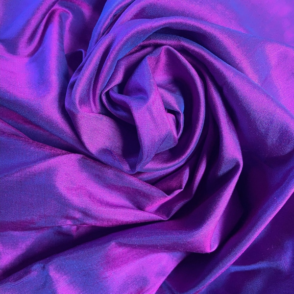 Silk Purple and Pink Iridescent Fabric