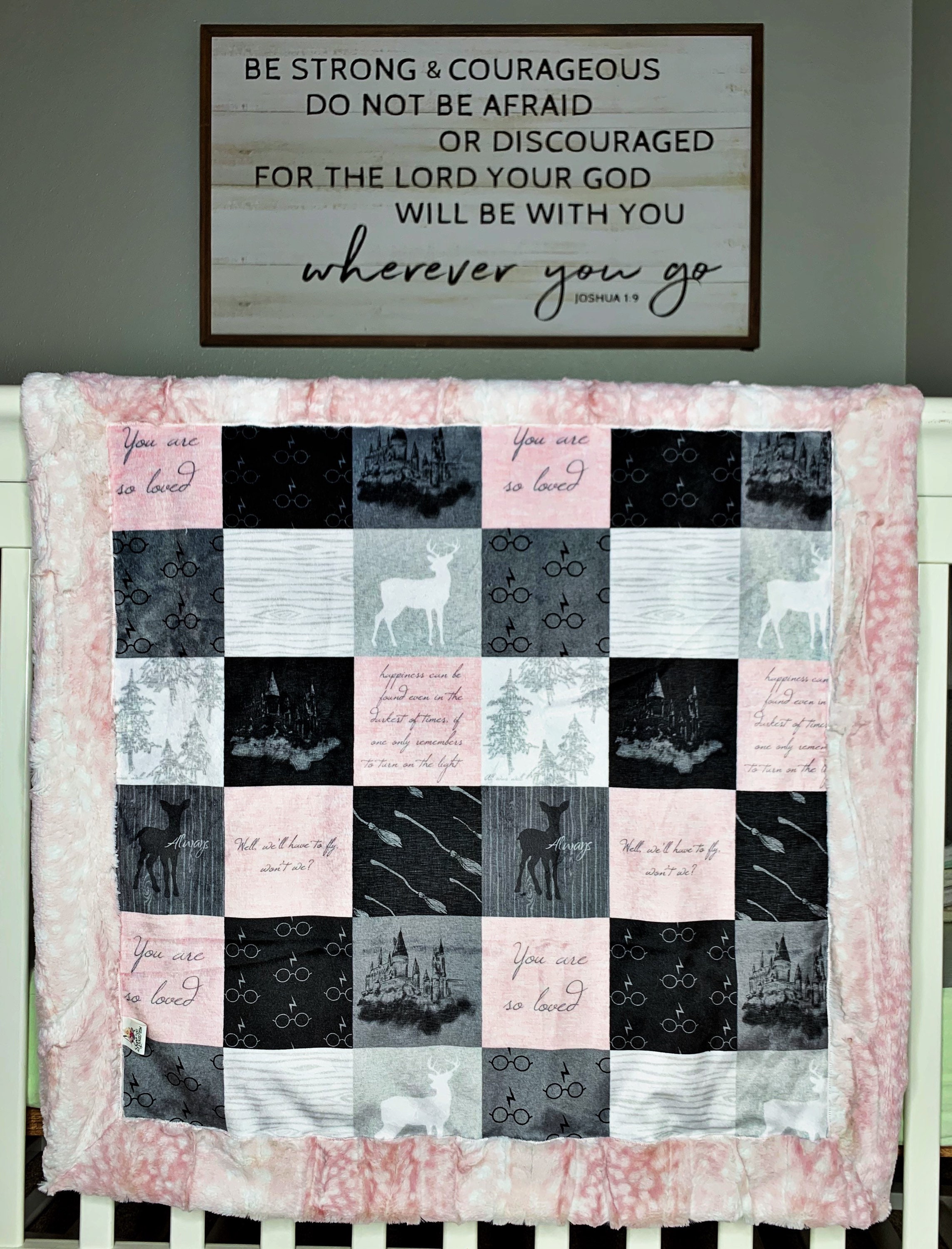 Baby Blanket You Are So Loved Receiving Blanket Minky Etsy