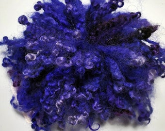 Teeswater locks, curls, 4-6" hand dyed for spinning, knitting, felting, batt making and art yarn, 1 oz