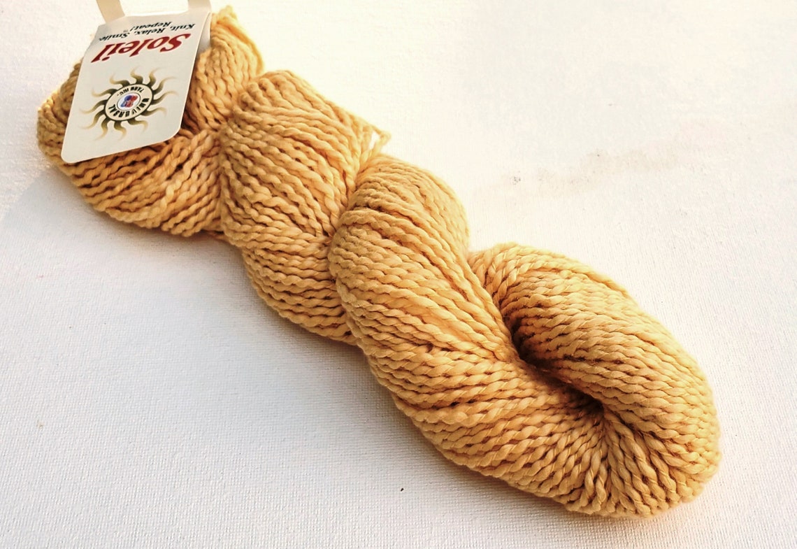 Cotton yarn butter yellow 50 grams Universal Yarns worsted Etsy