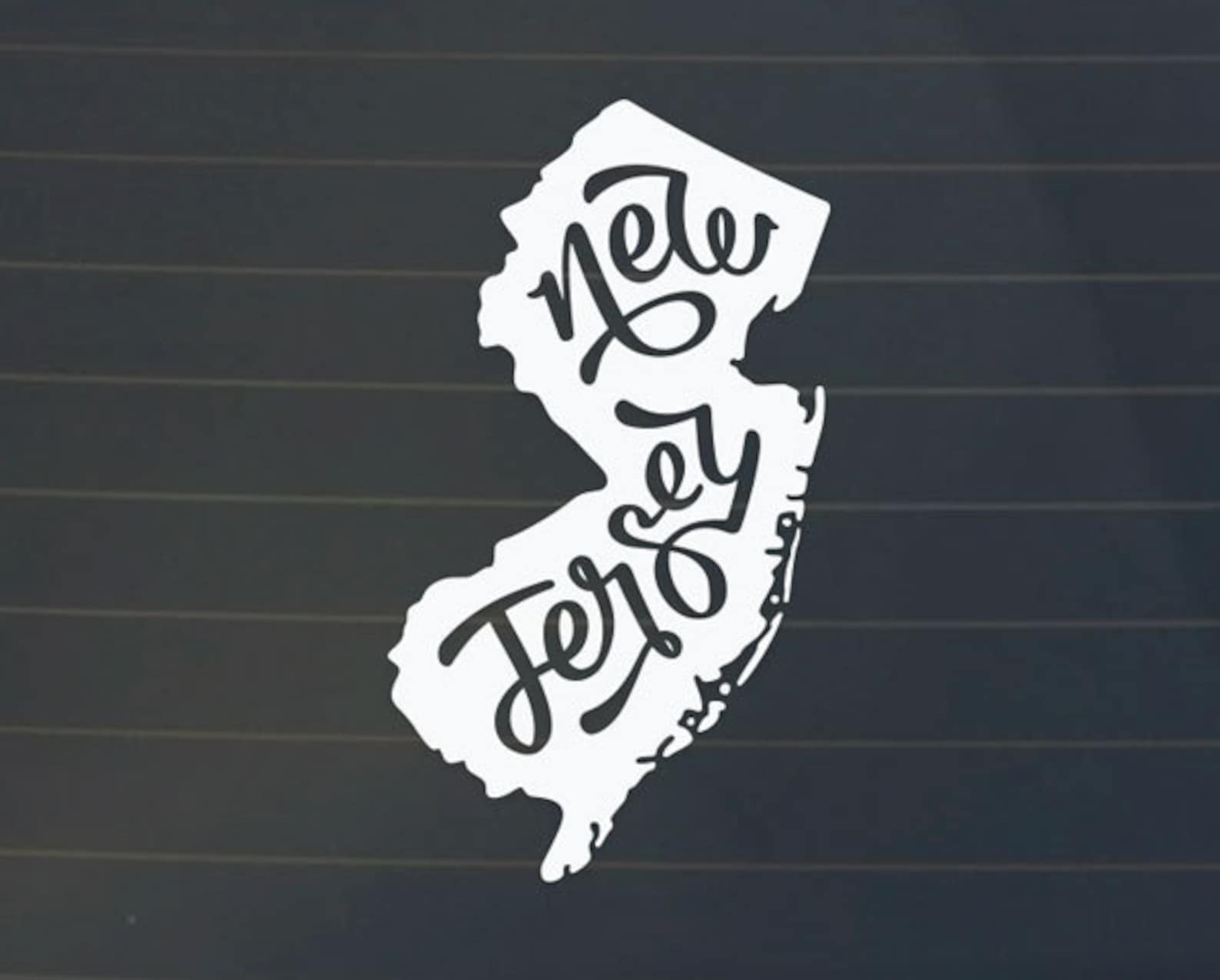 Car Decal New Jersey Decal New Jersey Sticker New Jersey Etsy