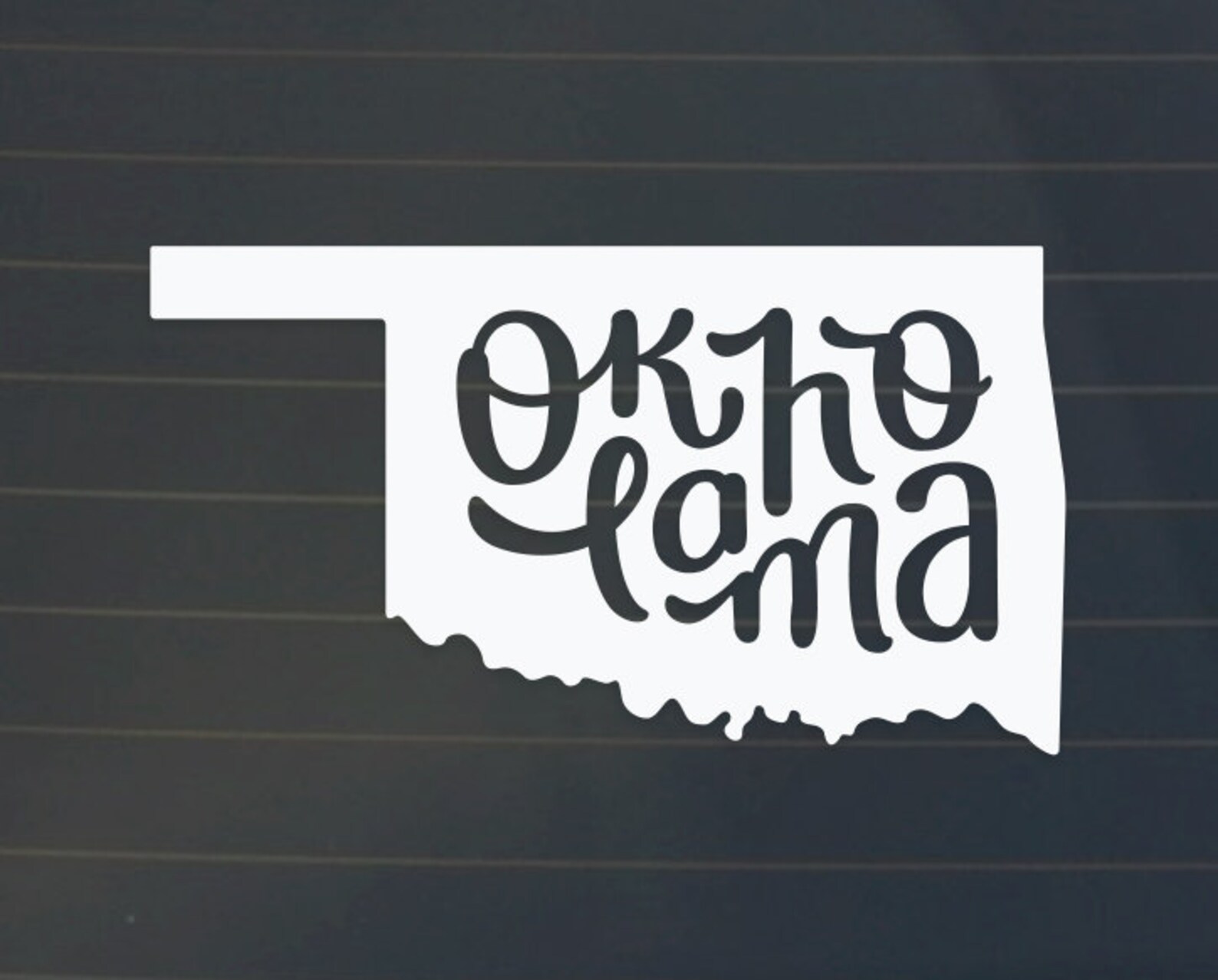 Oklahoma Car Decal Oklahoma Decal Oklahoma Sticker Etsy