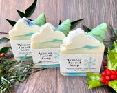 Winter Forest Handmade Soap with Organic Shea Butter and Organic Coconut Oil