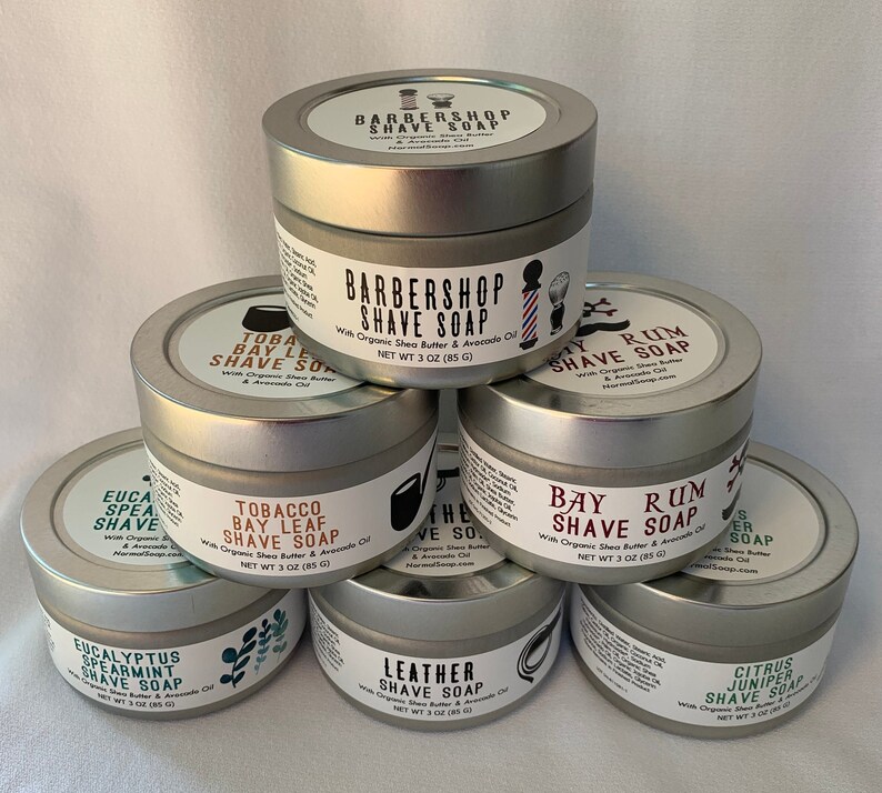Natural Shave Soap Travel Tin Shave Soap Shave Kit Shave Etsy