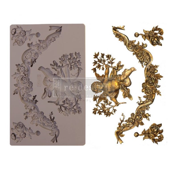 Divine Floral | Re-Design with Prima Mould | Prima Decor Mould |Moulds For Furniture | Appliques | Prima | Silicone Mould