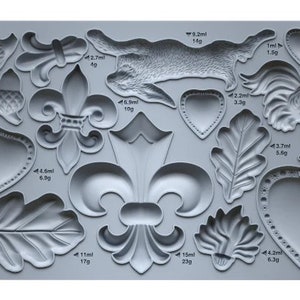 Flor de Lis / IOD / Molde / Molde IOD / Moldes para muebles / Apliques / Diseños de orquídeas de hierro
