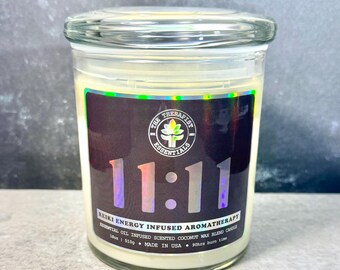 11:11 Angel Number Candle | Reiki Charged, Frankincense & Clove