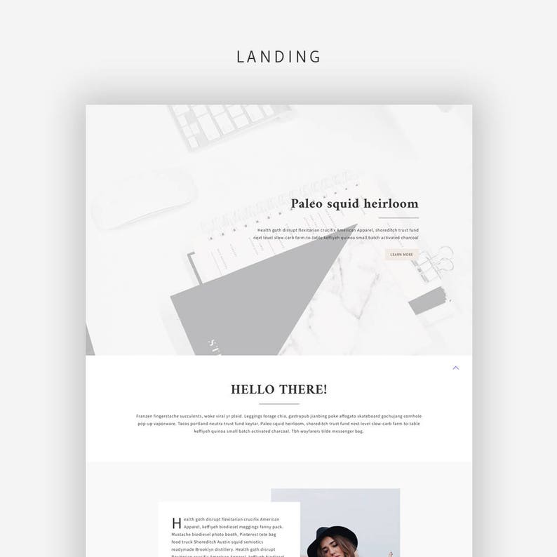 Portfolio Corinne Genesis Child Theme eCommerce Feminine Wordpress Theme for Female Entrepreneurs