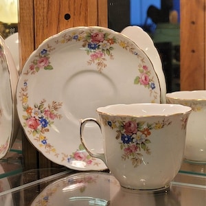 Vintage Foley Fine English Bone China Tea Cup and Saucer FC31