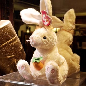 Vintage Ty Beanie Baby Nibblies der Osterhase Kaninchen