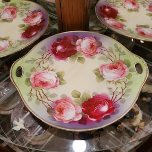 O&FG Royal Austria Hand Painted China Platter