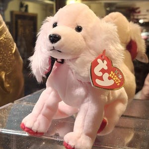 Vintage Ty Beanie Baby Sonnet the Pink Valentine&#39;s Day Poodle