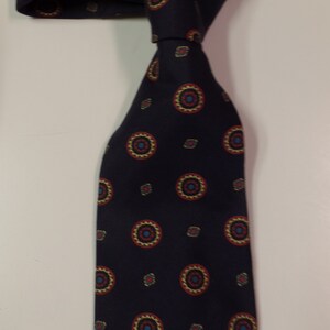 Necktie by Mark Alexander in Navy Silk