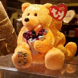 Vintage Ty Beanie Baby Happy Birthday the Teddy Bear