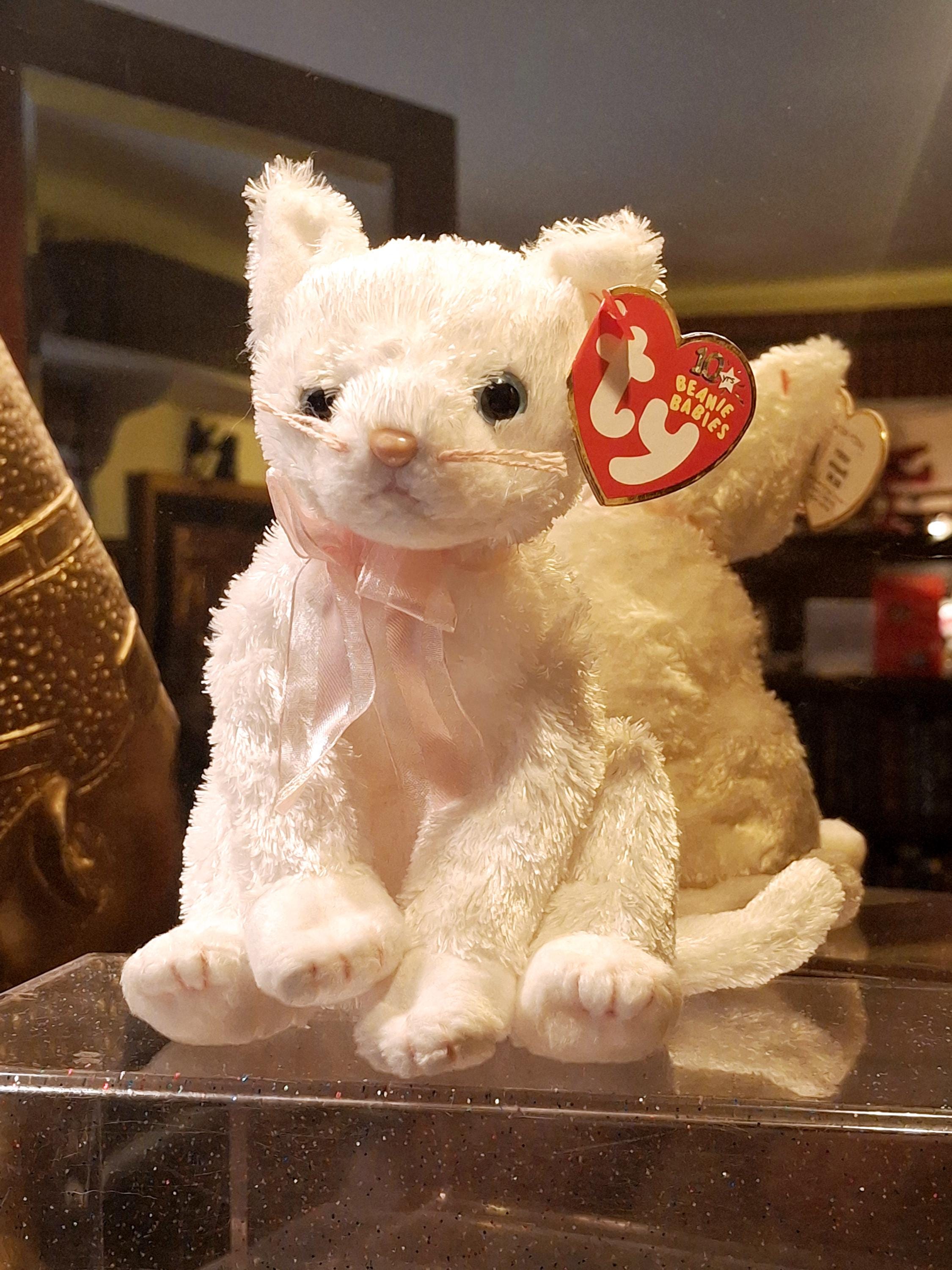 Vintage Ty Beanie Baby Fancy the White Cat