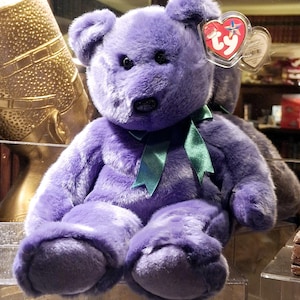 Vintage Ty Beanie Buddy Employee the Plush Teddy Bear