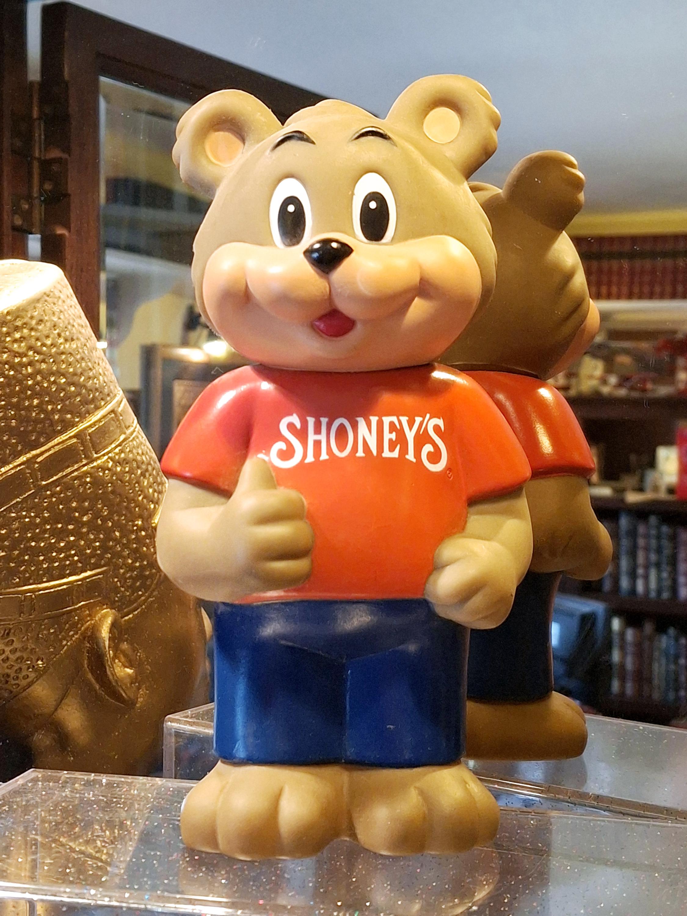 Vintage Shoney's Restaurants Advertising Shoney Bear Vinyl 9 Inch