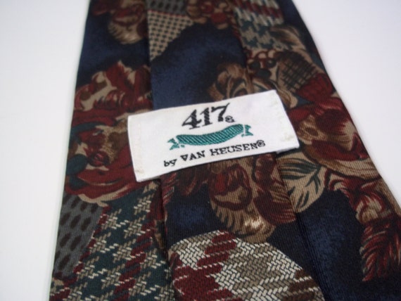 Van Heusen 417 Art Deco Silk Necktie - image 4