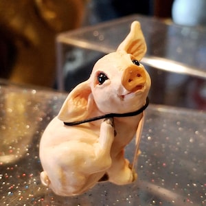 Vintage Country Artists Pig Tales Chester &quot;Believe in Yourself&quot; Resin Figurine