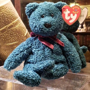 Vintage Ty Beanie Baby 2001 Urlaub Teddy Weihnachtsbär