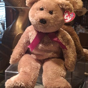 Vintage Ty Beanie Buddy Curly the Plush Teddy Bear