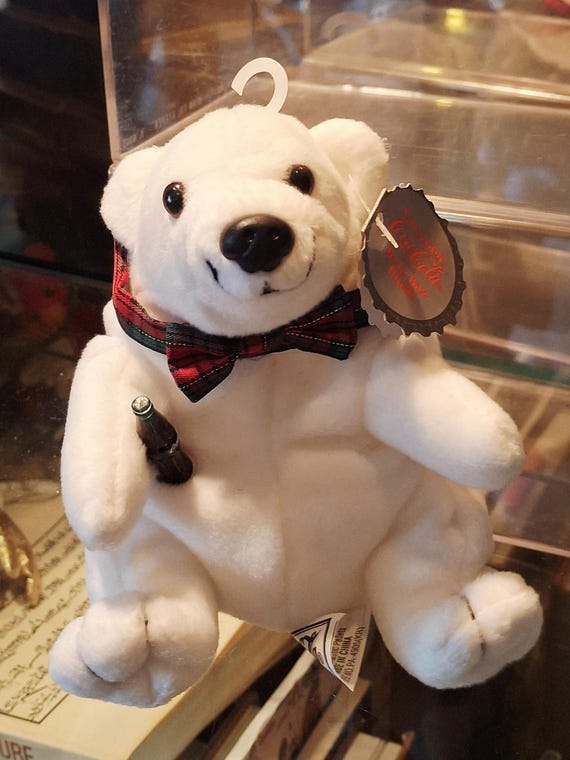 Vintage Coca Cola Christmas Bean Bag Plush Style 0105 Polar