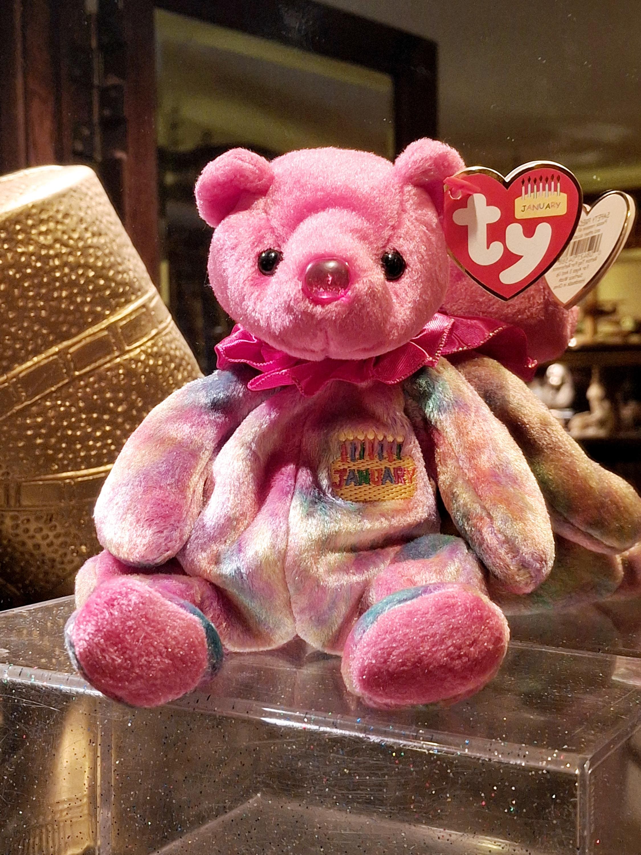 Osito de peluche vintage Ty Beanie Baby para cumpleaños de enero - Etsy  México, image size:2250x3000
