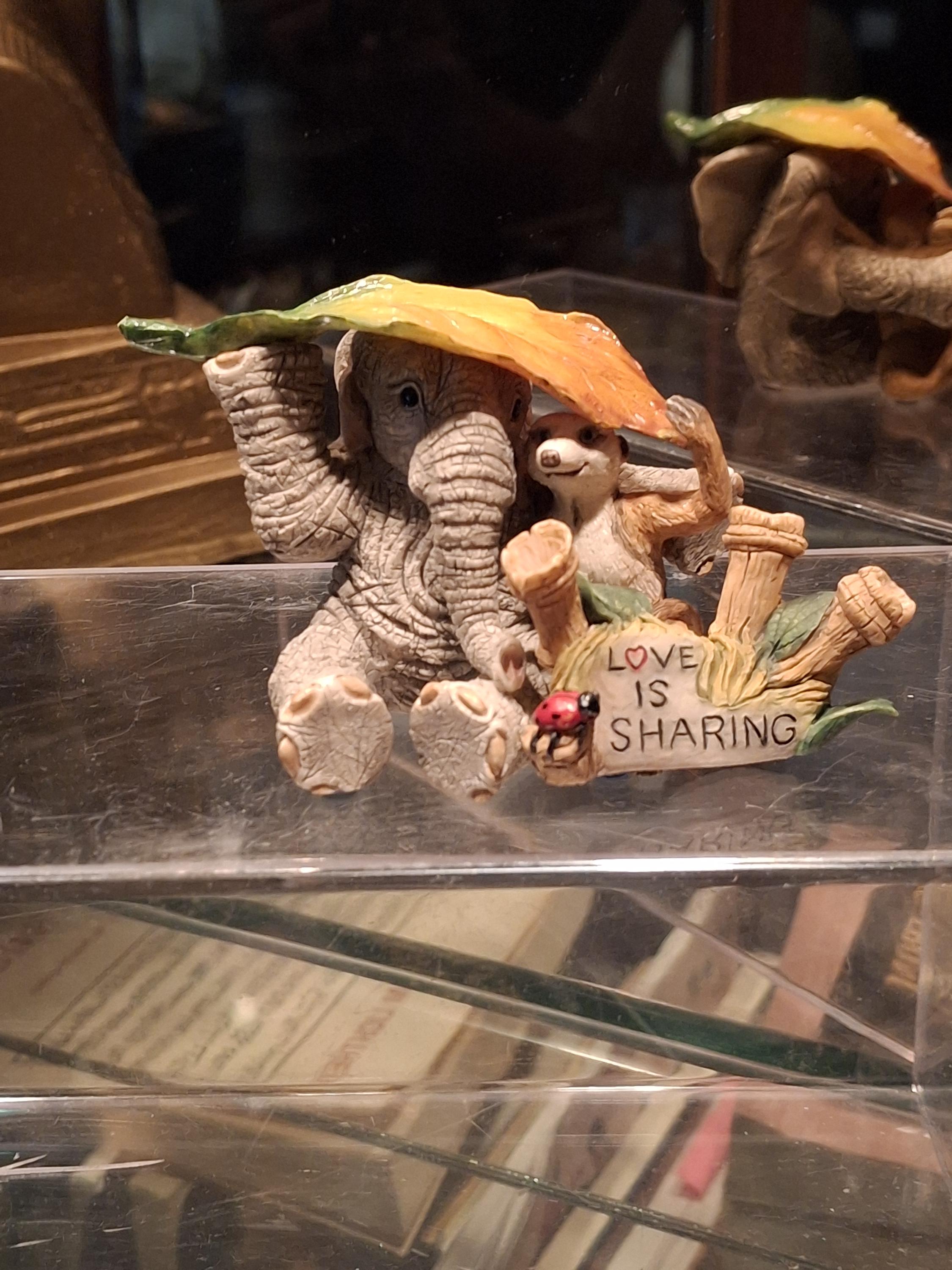 置物 Elephant Zinc Alloy Elephant - Set of 2 - WBG1784-1 – Wedtree