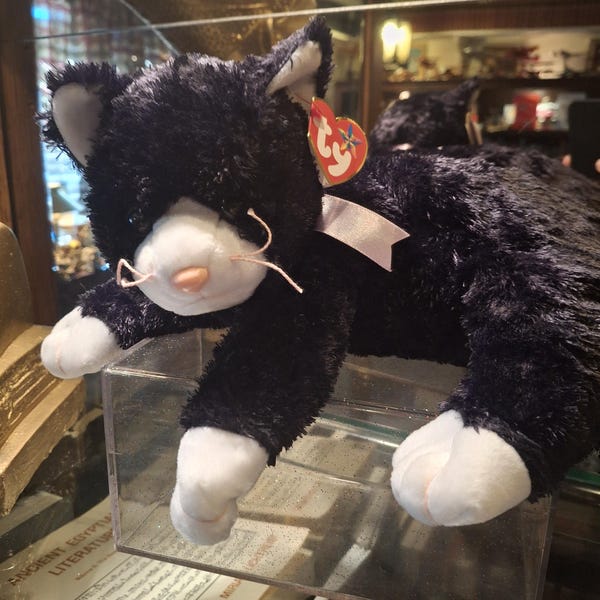 Vintage Ty Beanie Buddy Booties the Cat
