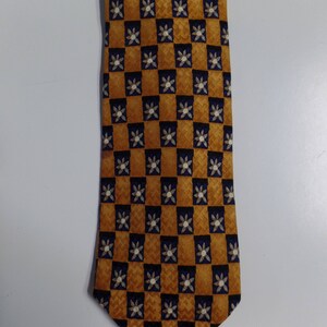 Ladd&#39;s Silk Pumpkin and Navy Necktie