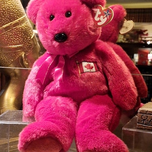 Vintage Ty Beanie Buddy Pierre the Plush Canadian Teddy Bear
