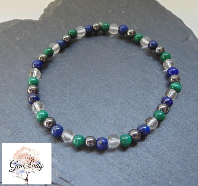 Pain Relief Blend Chip 4mm or 6mm Bead Beaded Stretch Bracelet Etsy