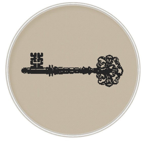 Key cross stitch pattern Cross stitch PDF Instant Download Etsy