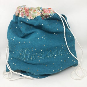 Customizable Liberty and double gauze backpack.