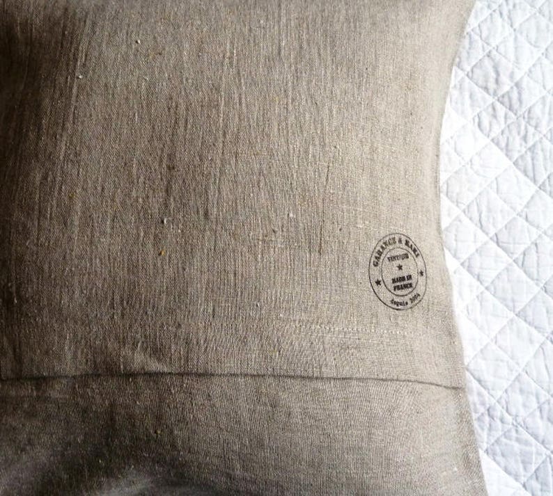 Washed Linen Pillow Cover With Embroidered and Customizable Etsy