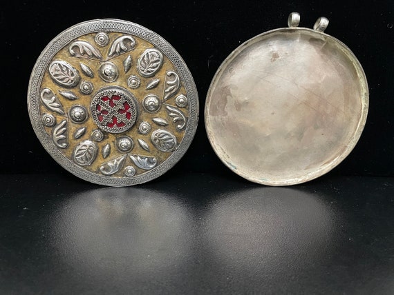 Antique Turkmen old silver amulet, Tribal Talisma… - image 9