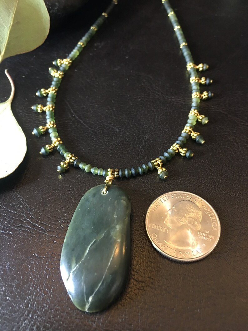 Necklace Big Sur Jade Modern Tribal Jade Has Been Etsy