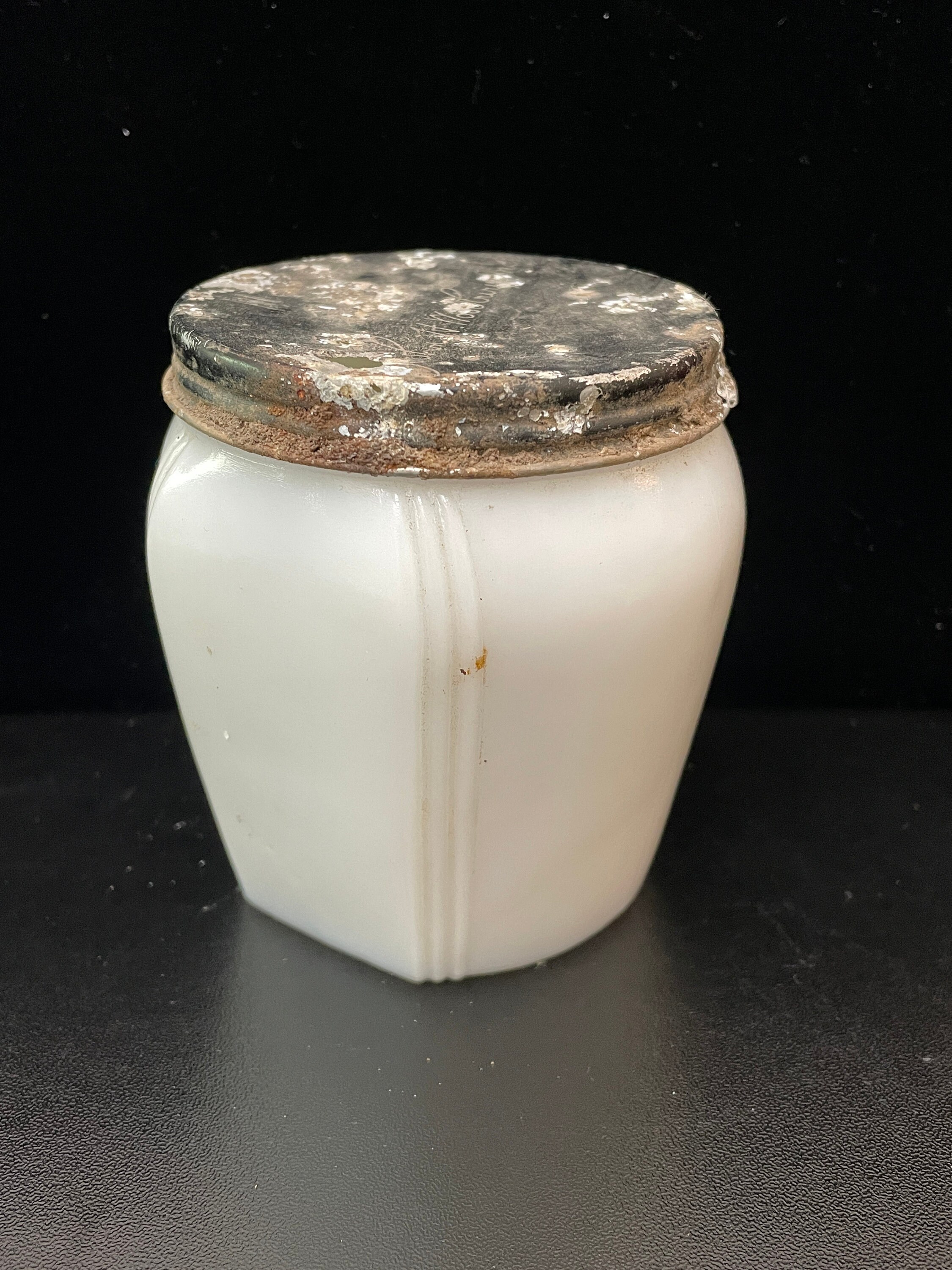 Vintage Woodbury Milk Glass Cream Jar, 1940s Collectible - Etsy