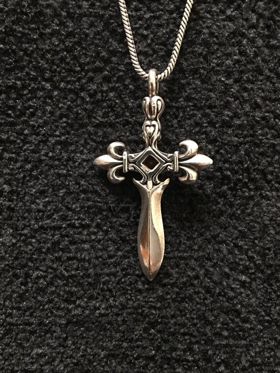 Pendent ~ Smooth, Sleek, and Balanced, Cross, Sterling Silver W