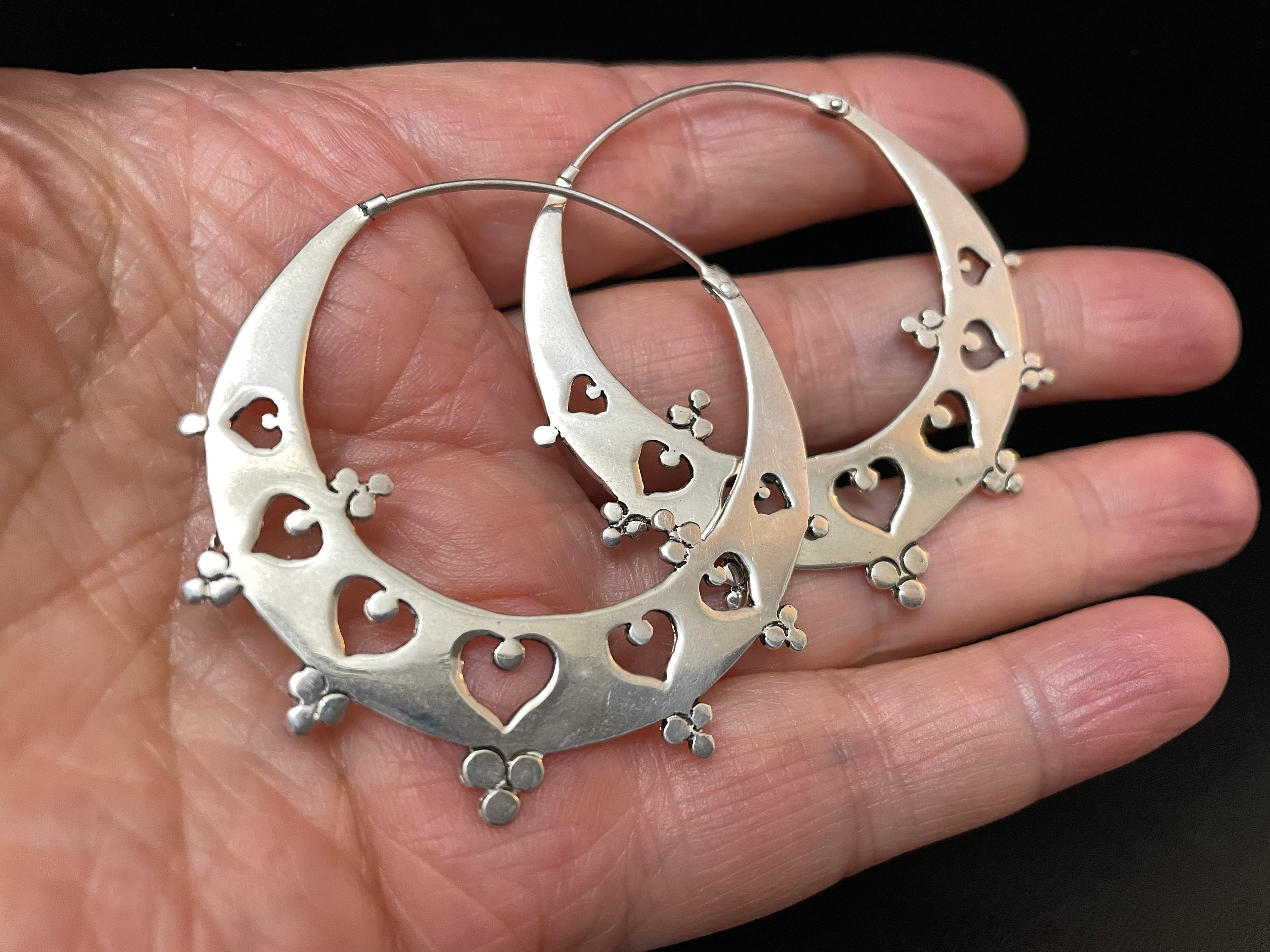 SILVER925 VOLUME HOOP EARRINGS/シルバー/ピアス LOVERS original】silver925 hoop Pierce | SEULEMENT