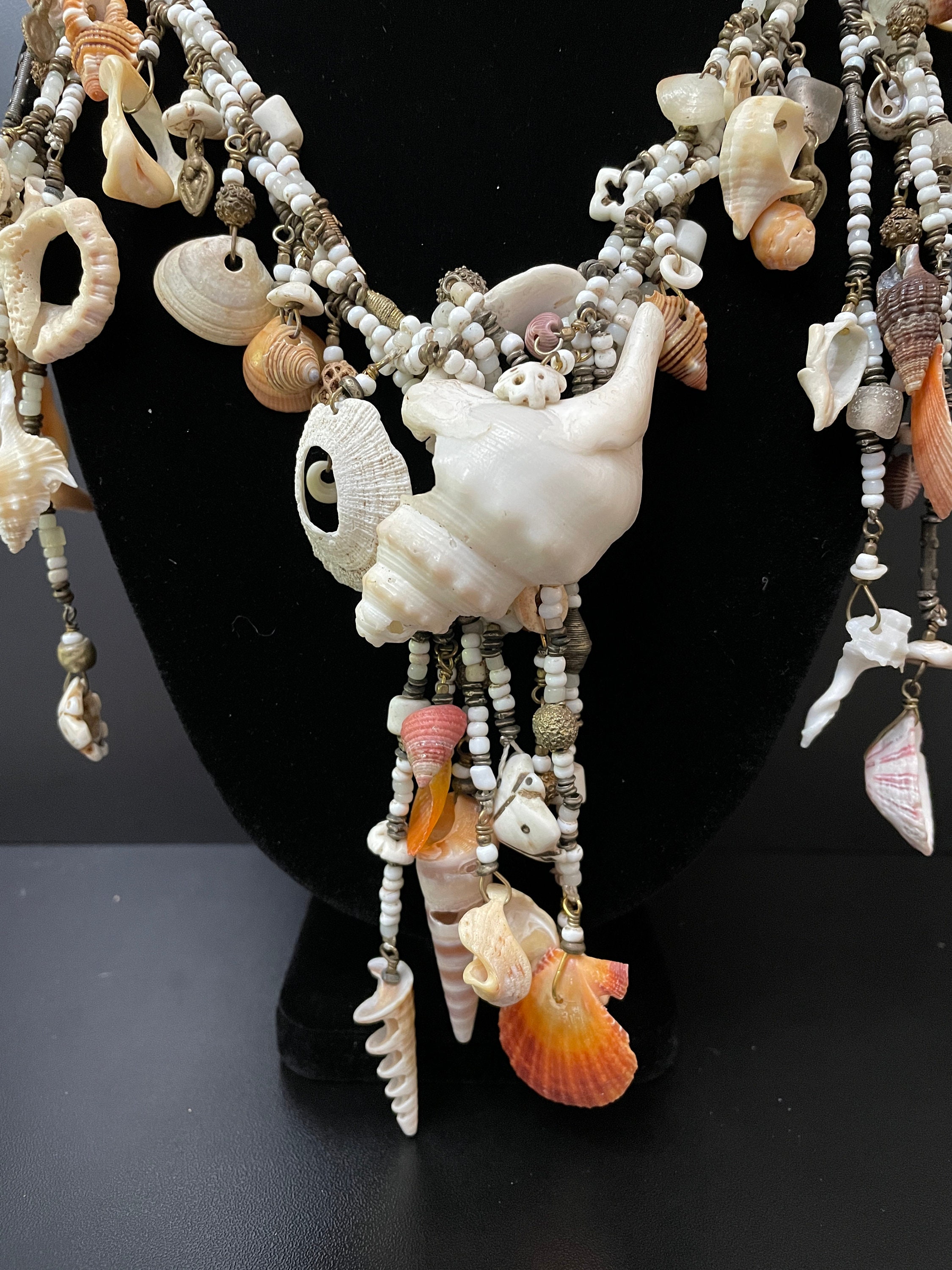 Mermaid Necklace Yemaya Goddess of the Ocean Clam Shell - Etsy