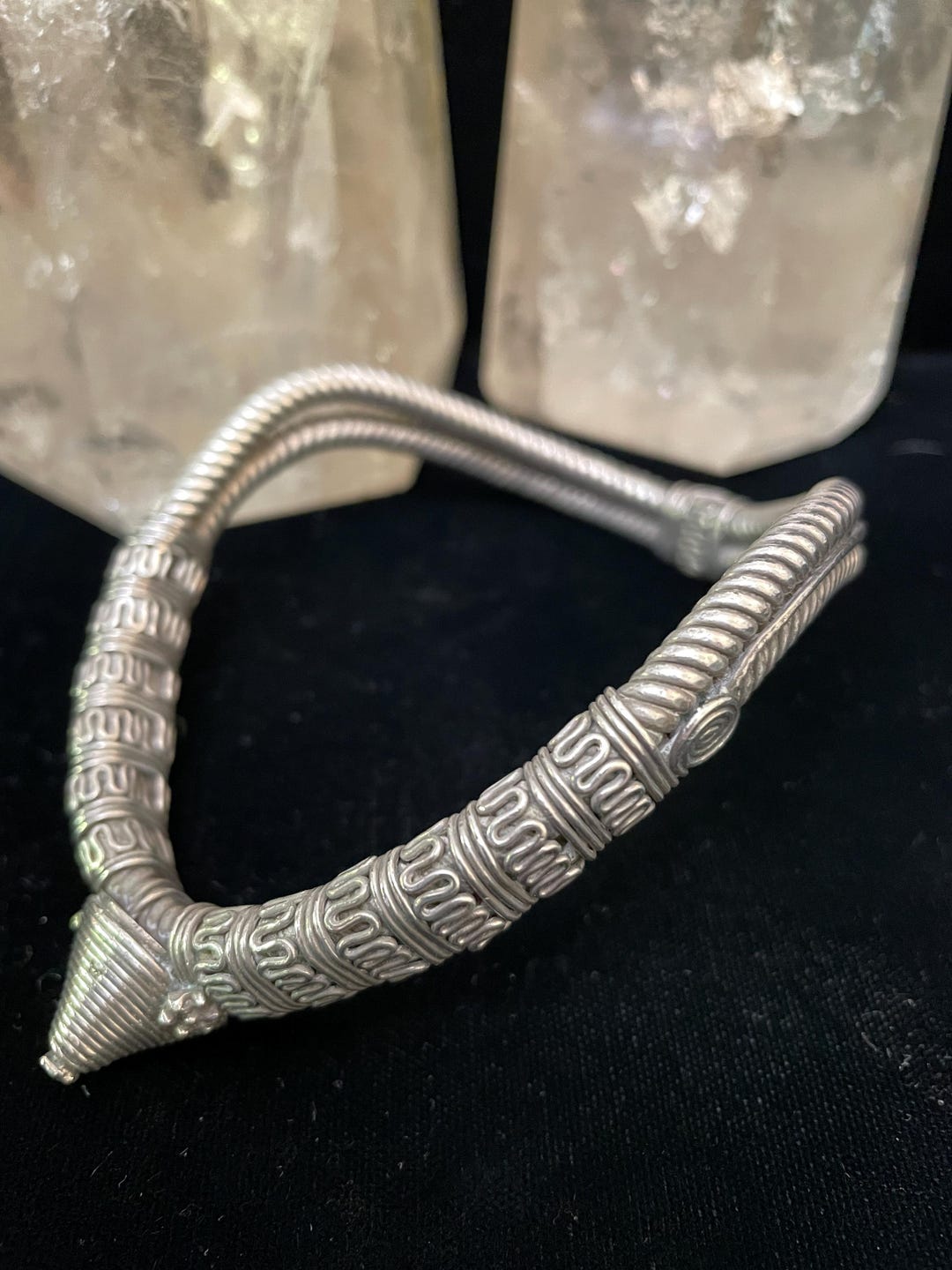 Vintage Tribal Silver Vanki Armlet, Tamil Nadu Wedding Bracelet - Etsy