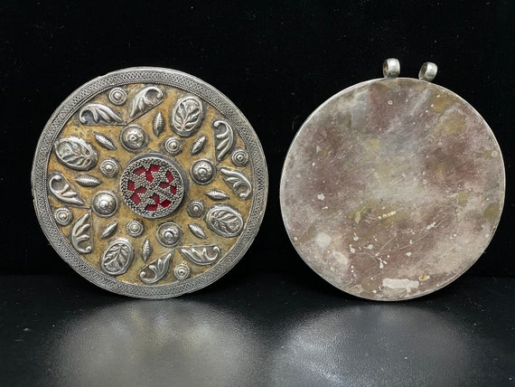 Antique Turkmen old silver amulet, Tribal Talisma… - image 7