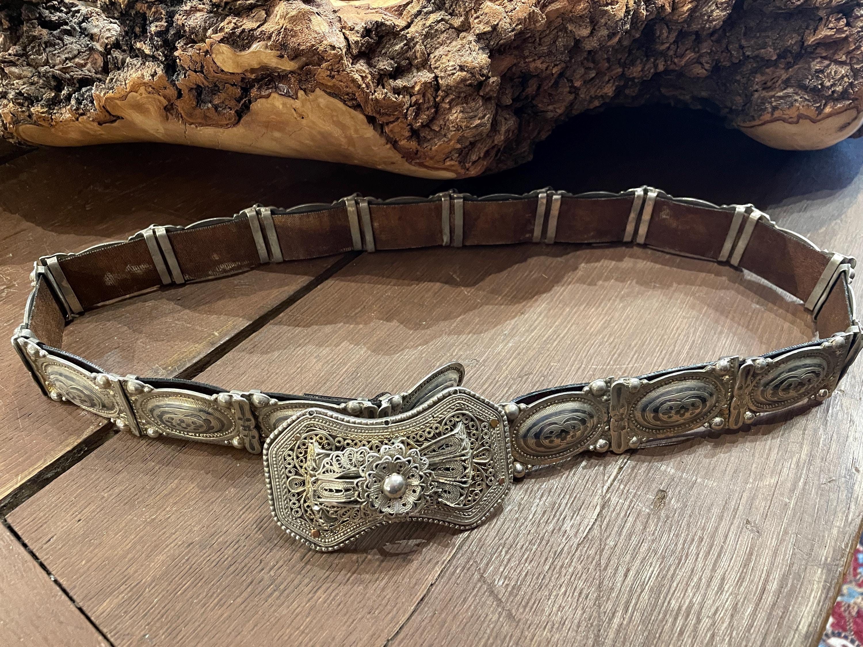 Vintage  silver belt Vintage Silver Hallmarked Straits Chinese Belt – Anteeka main image 2